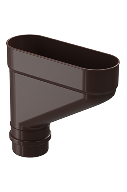 Коллектор для водостока Lux Шоколад, (RAL 8019)