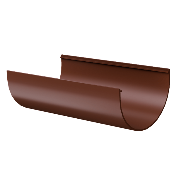 Жёлоб водосточный 1.5 м Стандарт (Standard), светло-коричневый - 1
